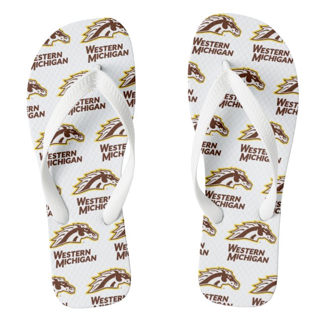 Western Michigan | Broncos Flip Flops (Footbed)