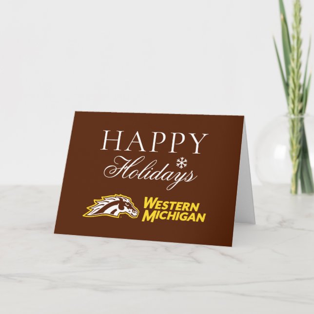 Western Michigan Broncos Holiday Card (Front)