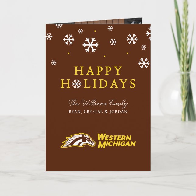 Western Michigan Broncos Holiday Card (Front)