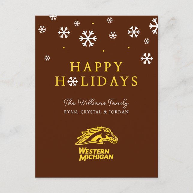 Western Michigan | Broncos Holiday Postcard (Front)