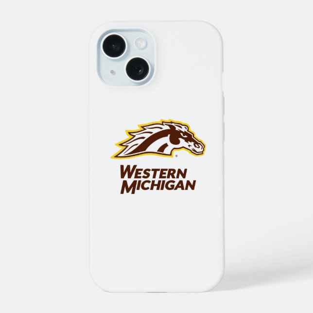 Western Michigan | Broncos iPhone 15 Case (Back)