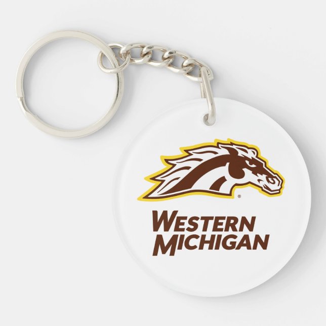 Western Michigan | Broncos Keychain (Front)