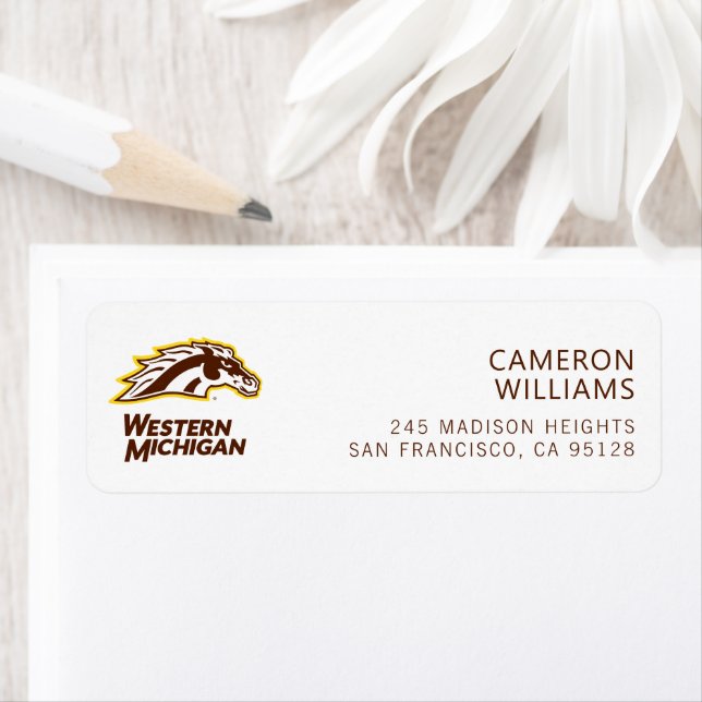 Western Michigan | Broncos Label (Insitu)