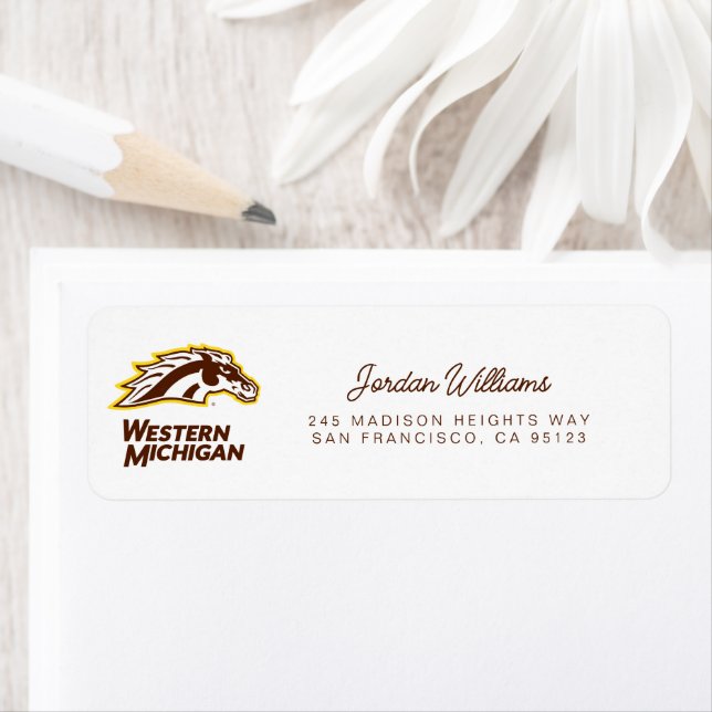 Western Michigan | Broncos Label (Insitu)