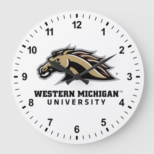 Western Michigan Broncos Large Clock