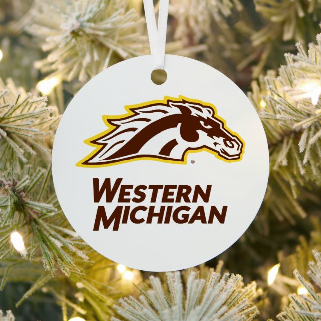 Western Michigan | Broncos Metal Ornament (Insitu)