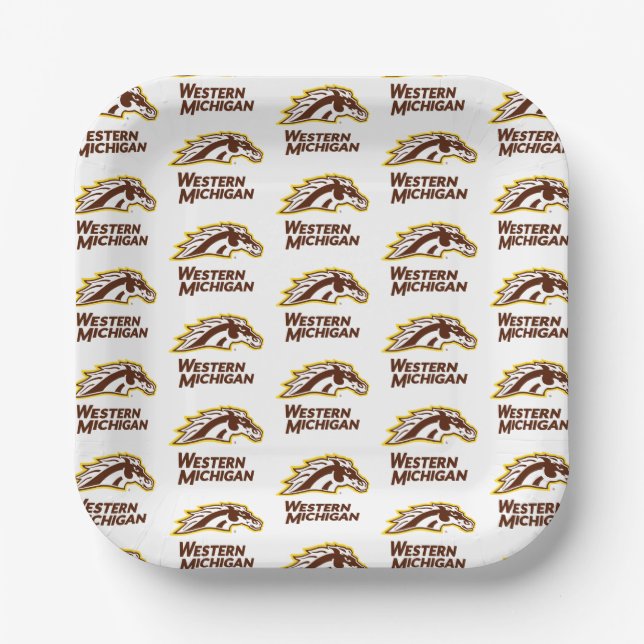 Western Michigan | Broncos Paper Plates (Front)