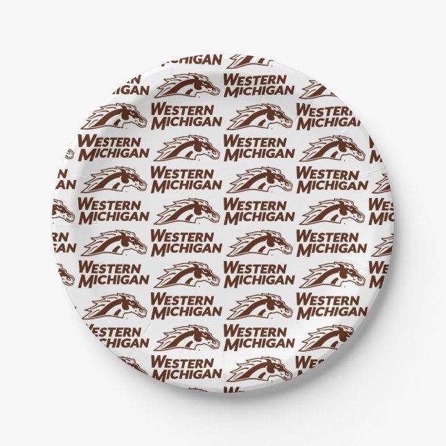 Western Michigan Broncos Paper Plates (Front)