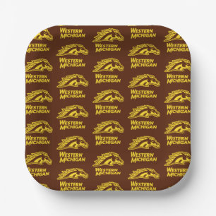 Western Michigan   Broncos Paper Plates