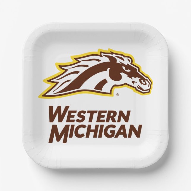 Western Michigan | Broncos Paper Plates (Front)