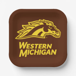 Western Michigan   Broncos Paper Plates