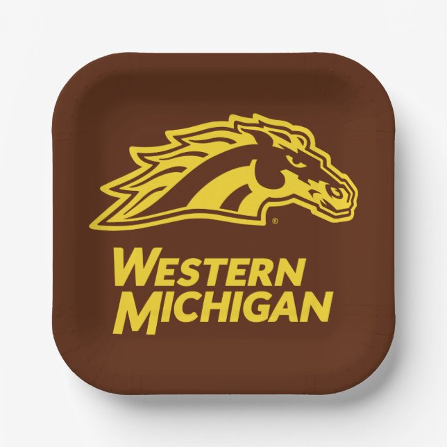 Western Michigan | Broncos Paper Plates (Front)