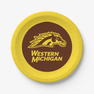 Western Michigan   Broncos Paper Plates