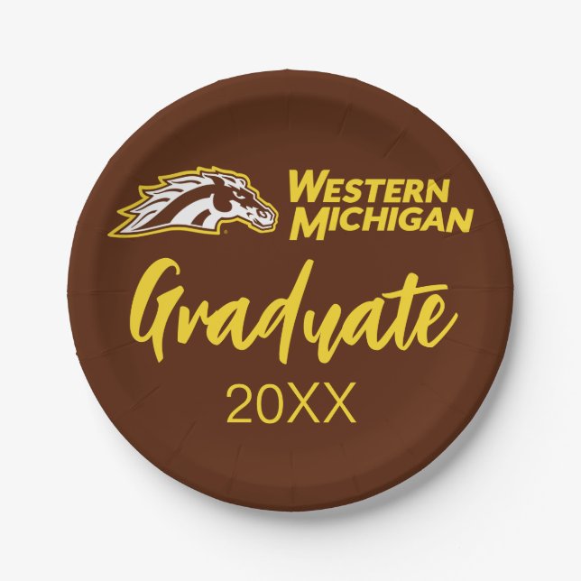 Western Michigan Broncos Paper Plates (Front)