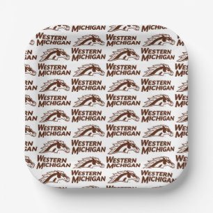 Western Michigan Broncos Paper Plates