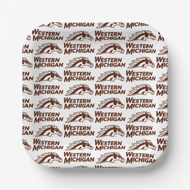 Western Michigan Broncos Paper Plates (Front)