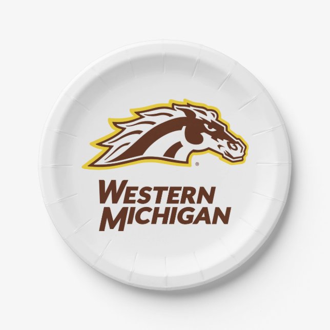 Western Michigan | Broncos Paper Plates (Front)