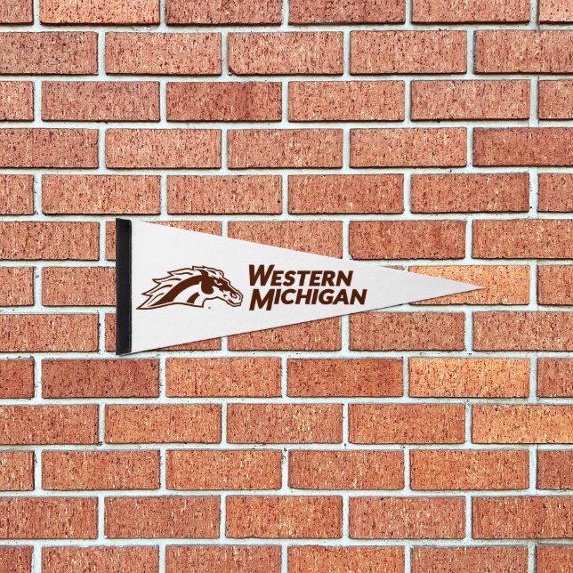 Western Michigan Broncos Pennant Flag (Front)