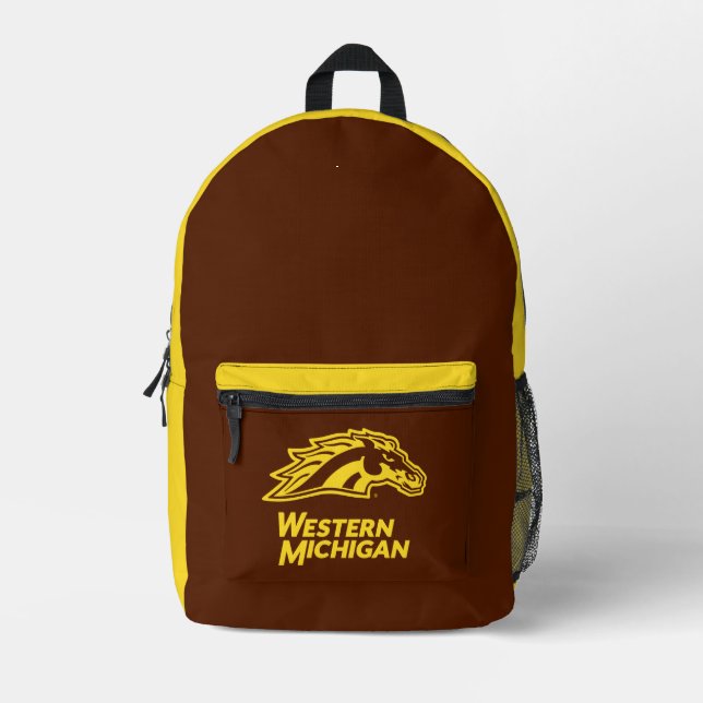 Western Michigan | Broncos Printed Backpack (Front)