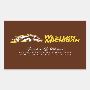 Western Michigan Broncos Rectangular Sticker