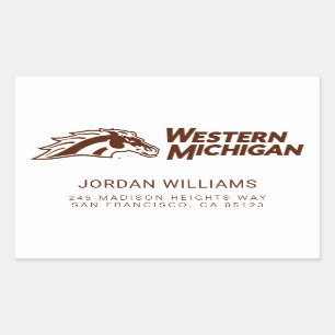 Western Michigan Broncos Rectangular Sticker