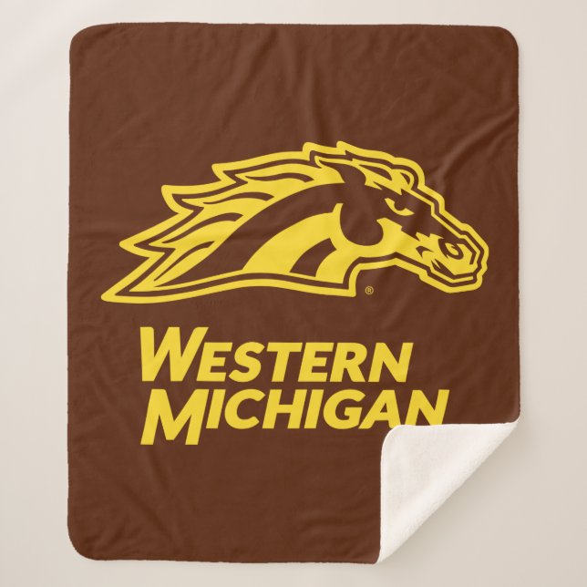 Western Michigan | Broncos Sherpa Blanket (Front)