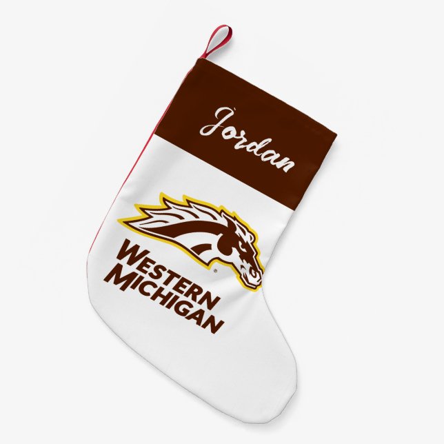 Western Michigan | Broncos Small Christmas Stocking (Front (Hanging))