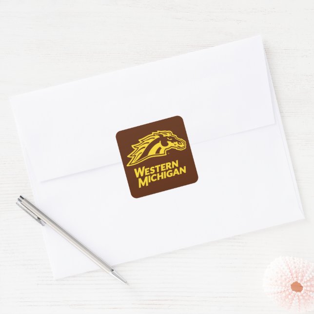 Western Michigan | Broncos Square Sticker (Envelope)