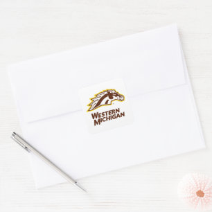 Western Michigan Broncos Square Sticker