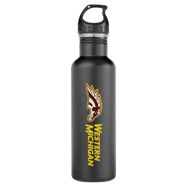 Western Michigan Broncos Stainless Steel Water Bottle (Front)