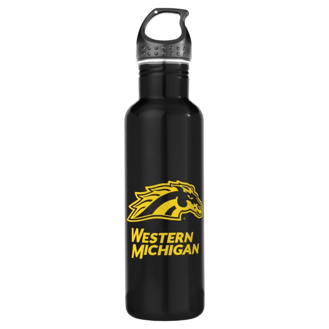 Western Michigan | Broncos Stainless Steel Water Bottle (Front)