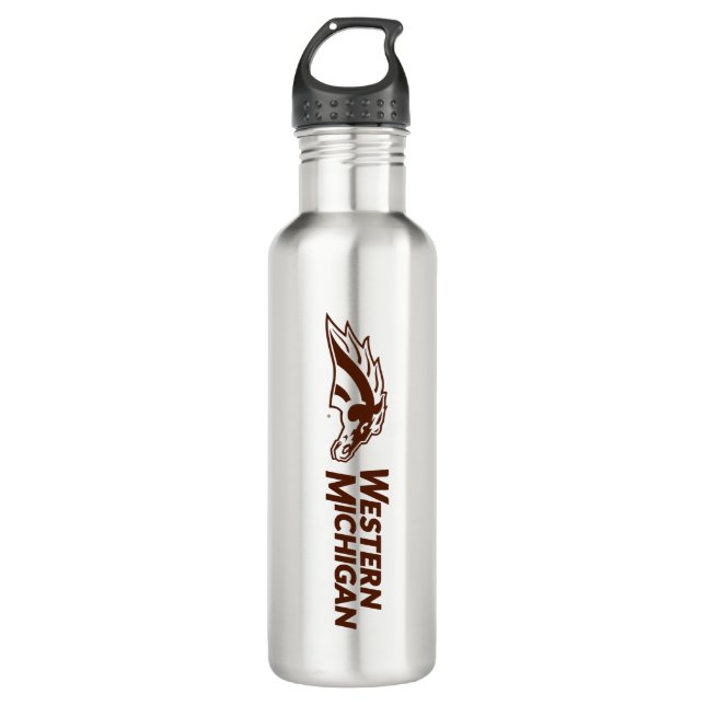 Western Michigan Broncos Stainless Steel Water Bottle (Front)