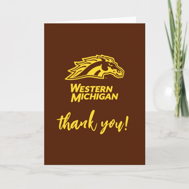 Western Michigan | Broncos Thank You Card (Front)