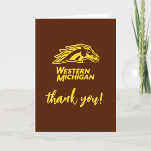 Western Michigan Broncos Thank You Card