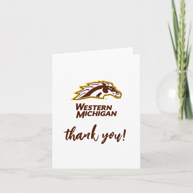 Western Michigan | Broncos Thank You Card (Front)