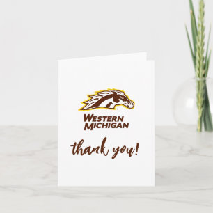 Western Michigan Broncos Thank You Card
