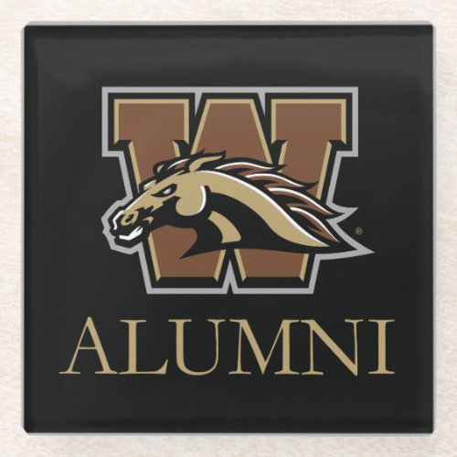 Western Michigan University Alumni Glass Coaster