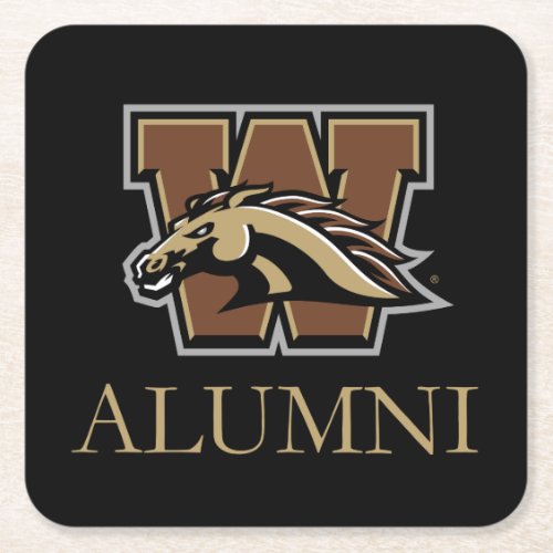 Western Michigan University Alumni Square Paper Coaster