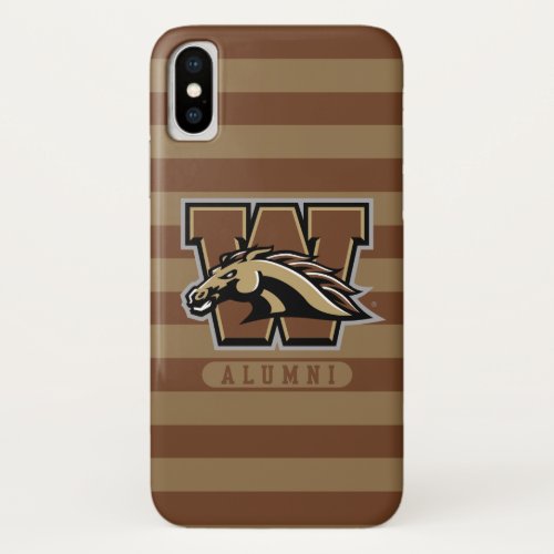 Western Michigan University Alumni Stripes iPhone X Case