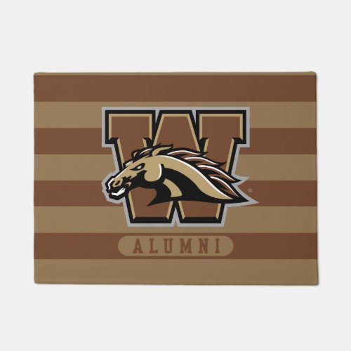 Western Michigan University Alumni Stripes Doormat