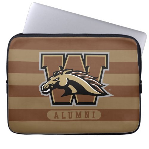 Western Michigan University Alumni Stripes Laptop Sleeve
