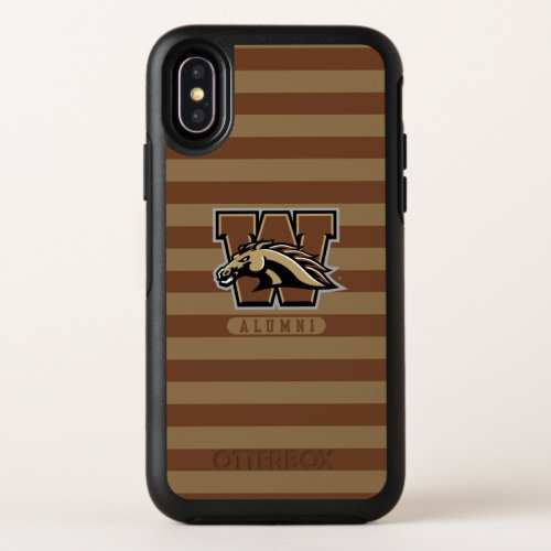 Western Michigan University Alumni Stripes OtterBox Symmetry iPhone X Case