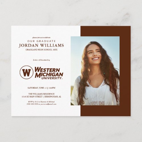 Western Michigan University Announcement Postcard