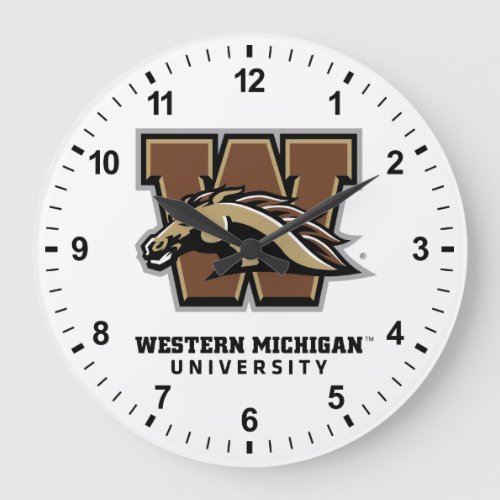 Western Michigan University Athletic Mark Large Clock
