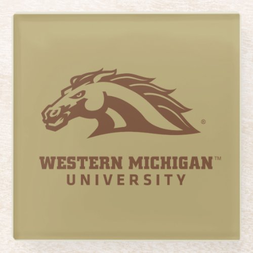 Western Michigan University Bronco Glass Coaster