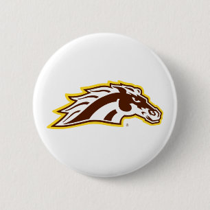 Western Michigan University   Broncos Button