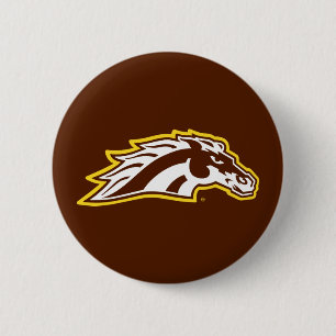 Western Michigan University   Broncos Button