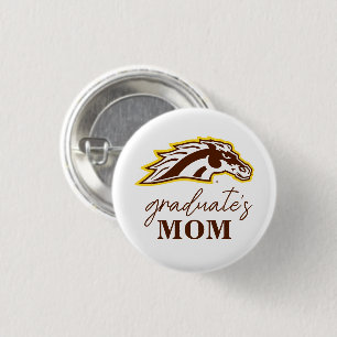 Western Michigan University   Broncos Button