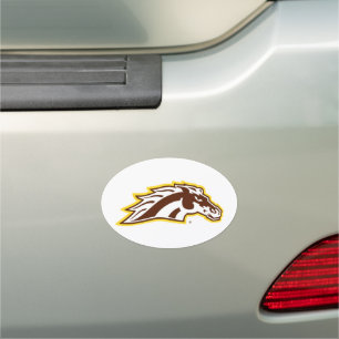Western Michigan University   Broncos Car Magnet