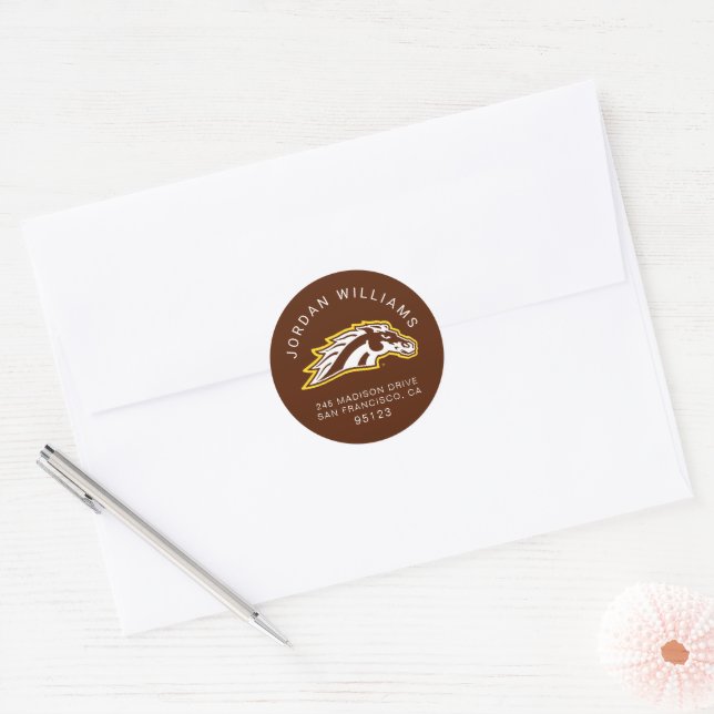 Western Michigan University | Broncos Classic Round Sticker (Envelope)